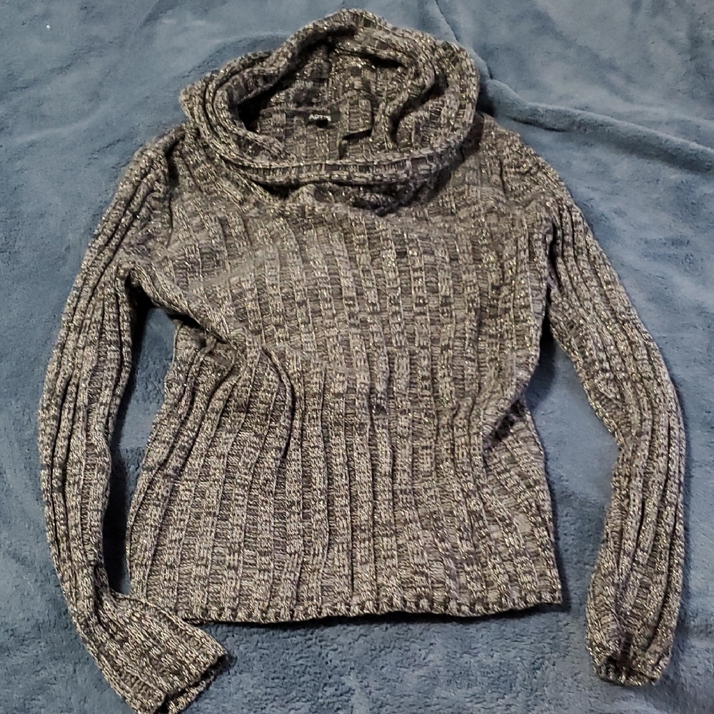 Apt. 9 Charcoal Cowl Neck Sweater